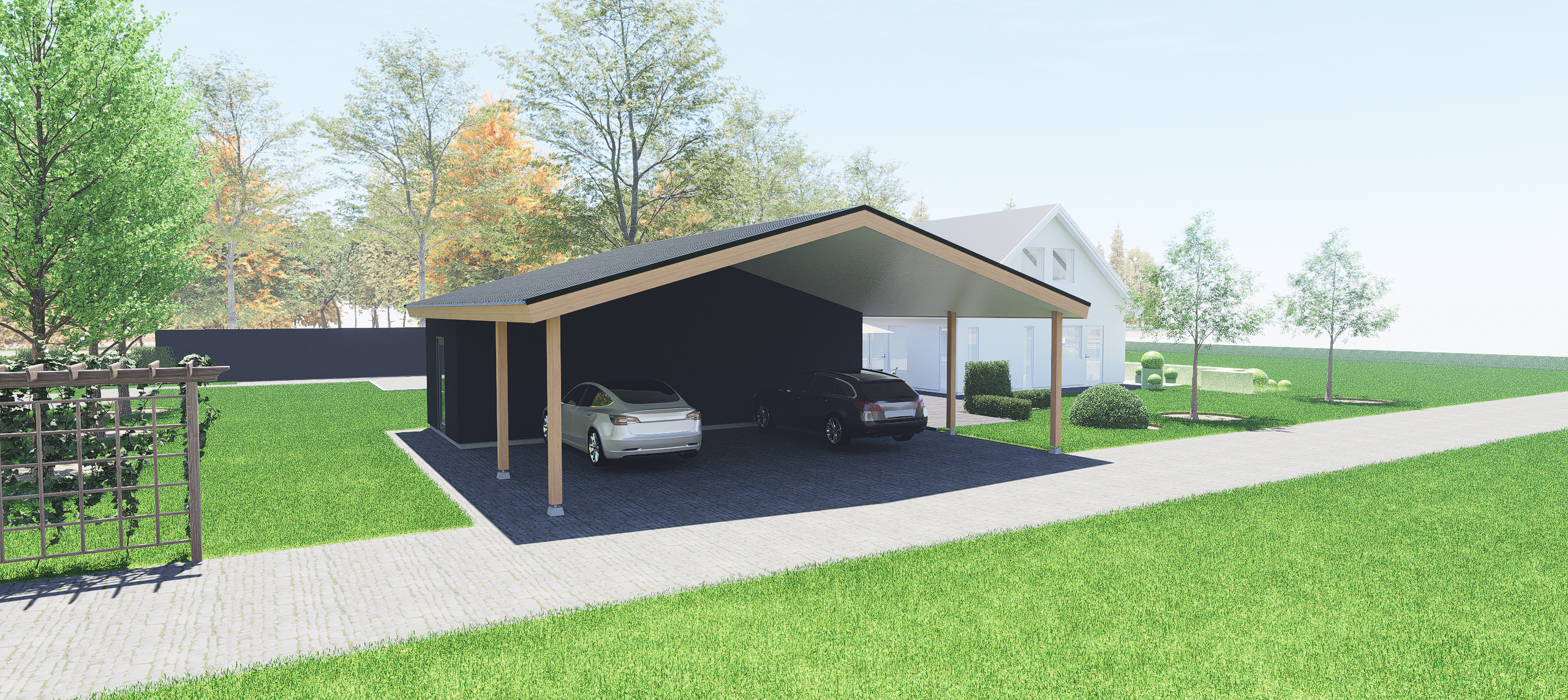 Carport 6 x 5,0 m.