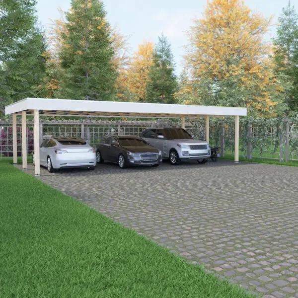Carport 10 x 5,0 m.