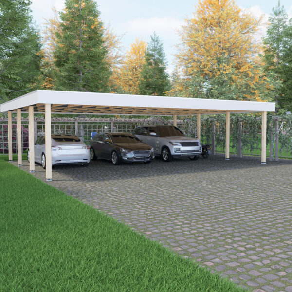 Carport 10 x 7,5 m.