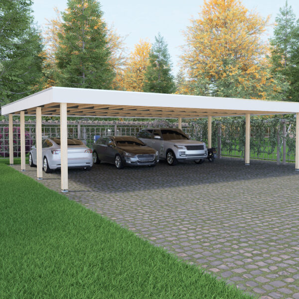Carport 10 x 9,5 m.