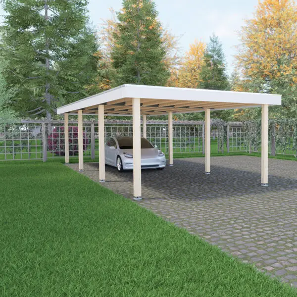 Carport 4 x 10,5 m.