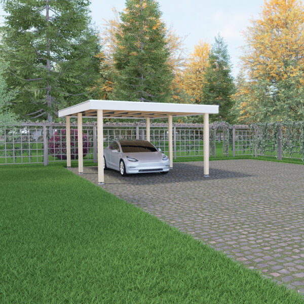 Carport 4 x 6,5 m.