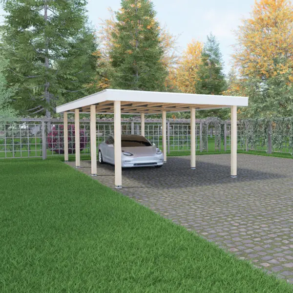 Carport 4 x 9,0 m.
