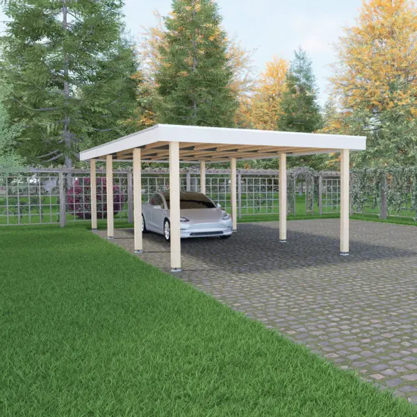 Carport 4 x 9,5 m.