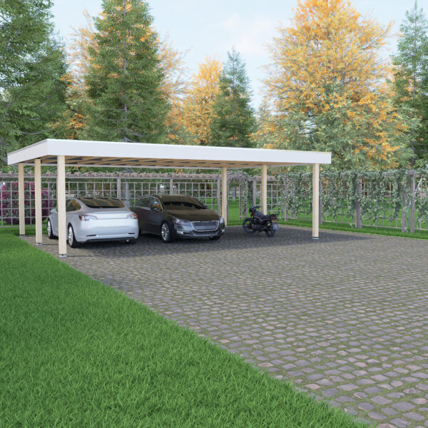 Carport 8 x 6,0 m.